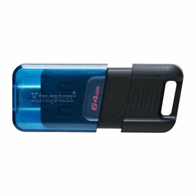 Kingston DataTraveler 80 | 64GB USB-C 3.2 Flash Drive | Zwart