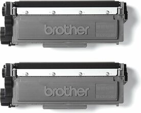 Brother TN‑2420 TWIN-Pack | 2&times; Zwarte Tonercartridge | 3.000 Pagina&rsquo;s per Stuk | Origineel