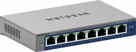 NETGEAR GS108Ev4 | 8-Poorts Gigabit Switch | Smart Managed Plus (L2/L3) | Zwart/Grijs