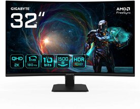 Gigabyte GS32QCA | 31,5" | Quad HD | 180 Hz | 1 ms | 2x HDMI | DisplayPort | Gaming Monitor