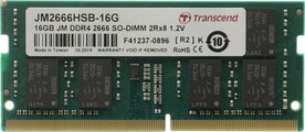 Transcend JetRam JM2666HSB-16G | 16GB (2x8GB) DDR4 | 2666 MHz | SODIMM