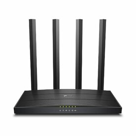 TP-Link Archer C6U | WiFi 5 Router (AC1200) | Dual-band 2.4 GHz / 5 GHz | Gigabit Ethernet | Zwart