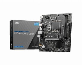 MSI PRO H610M-E | Socket LGA 1700 | Intel H610 | 2xDDR4 | Micro-ATX | Moederbord | OPEN BOX
