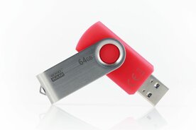 Goodram UTS3 Twister | 64GB USB-A 3.2 Flash Drive | Rood