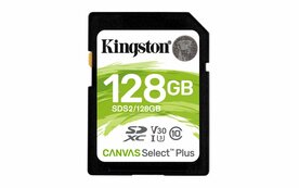 Kingston Canvas Select Plus | SDXC | 128GB | Class 10 | UHS-I U1