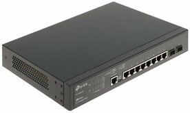 TP-Link TL-SG3210 | JetStream Managed L2+ Switch | 10 Poorten | Gigabit Ethernet (10/100/1000 Mbps) | 8x RJ45 + 2x SFP | Omada SDN | Rackmount | Zwart