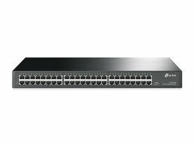 TP-Link TL-SG1048 | Unmanaged Switch | 48 Poorten | Gigabit Ethernet (10/100/1000 Mbps) | 96 Gbps Switchingcapaciteit | 1U Rackmount | Zwart