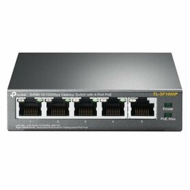 TP-Link TL-SF1005P | Unmanaged Switch | 5 Poorten | Fast Ethernet (10/100 Mbps) | PoE | Zwart