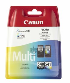 Canon PG-540/CL-541 | Originele Zwarte/Cyaan/Magenta/Geel Inktcartridges | 2-Pack