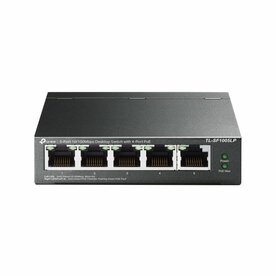 TP-Link TL-SF1005LP | Unmanaged | Fast Ethernet (10/100 Mbps) | Power over Ethernet (PoE) | Zwart