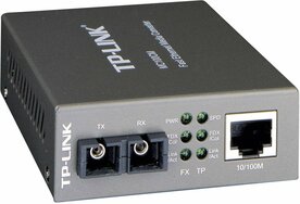 TP-Link MC100CM | Fast Ethernet Media Converter | 100 Mbit/s | Multimode | 1310 nm | Zwart
