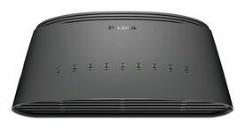 D-Link DGS-1008D/E | Unmanaged L2 Switch | 8 Poorten | Gigabit Ethernet (10/100/1000 Mbps) | Zwart