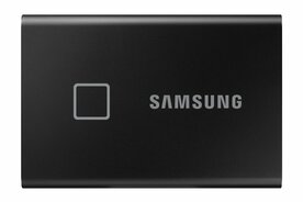 Samsung T7 Touch | Externe SSD | 1TB | USB 3.2 Gen2 | 1050 MB/s | Wachtwoordbeveiliging | Zwart | Compact en Veilig