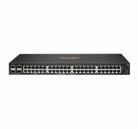 Hewlett Packard Enterprise Aruba 6100 48G 4SFP+ | Managed L3 Switch | 48x Gigabit Ethernet | 4x SFP+ | 1U Rackmount | Zwart