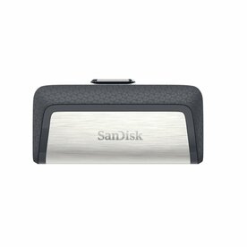SanDisk Ganda UltraType | 256GB USB-C 3.2 & USB-A 3.2 Flash Drive | Zilver