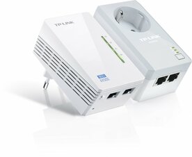 TP-Link TL-WPA4226 KIT | Powerline Adapter Set | 600 Mbps | Wi-Fi N300 | Fast Ethernet | Met Stopcontact | Wit