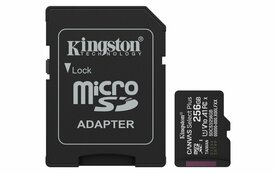 Kingston Technology microSDXC 256GB | Canvas Select Plus Gen3 | 150MB/s | A1 | + Adapter