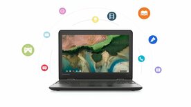 Lenovo 300e Convertible Chromebook | 11,6'' HD Touch IPS | Intel N4020 | 4GB RAM | 32GB Flash | Renewed