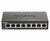 D-Link DGS-1100-08V2 | Managed L2 Smart Switch | 8 Poorten | Gigabit Ethernet (10/100/1000 Mbps) | VLAN/QoS/IGMP Snooping | Fanless