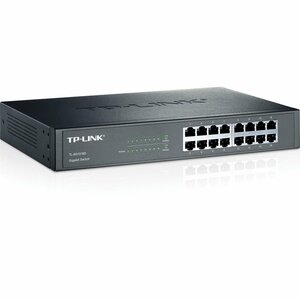 TP-LINK TL-SG1016D Unmanaged Gigabit Ethernet (10/100/1000) Zwart