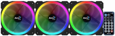 Aerocool Orbit RC 3x120MM RGB/GAMING +Remote 14.1dB/ RGB