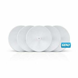 biquiti PowerBeam AC Gen2 5GHz | Netwerkrepeater (5 stuks) | 400 Mbit/s | Wit