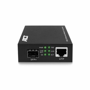 ACT AC4455 netwerk media converter 10000 Mbit/s Multimode, Single-mode Zwart