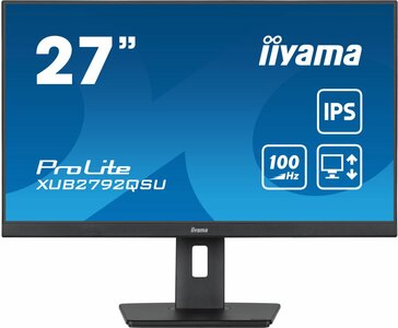 iiyama ProLite computer monitor 68,6 cm (27") 2560 x 1440 Pixels Full HD LED Zwart