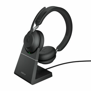 Jabra Evolve2 65, UC Stereo Headset Draadloos Hoofdband Kantoor/callcenter USB Type-A Bluetooth Zwart