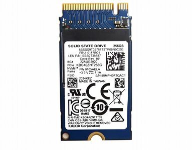 Toshiba | 256GB NVMe SSD | M.2 | Gen3