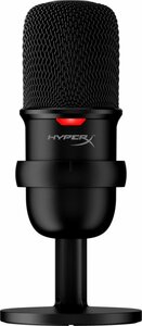 HyperX SoloCast | USB Condensator Gaming Microfoon | 24-bit/96kHz | Tap-to-Mute | Cardioïde | Zwart