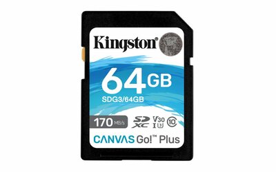 Kingston Canvas Go! Plus SD-kaart | 64GB | UHS-I Klasse 10