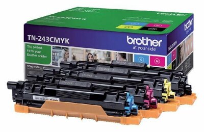 Brother TN-243CMYK | Tonercartridge | Origineel | Zwart, Cyaan, Magenta, Geel | 1 stuk