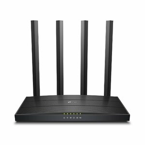 TP-Link Archer C6U | WiFi 5 Router (AC1200) | Dual-band 2.4 GHz / 5 GHz | Gigabit Ethernet | Zwart