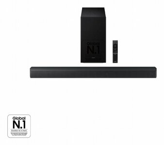 Samsung HW-B650F | 3.1-kanaals Soundbar met Draadloze Subwoofer | Dolby Audio | 370W | Zwart