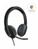 Logitech H540 USB Computer Headset Met high-definition geluid en knoppen op het oorstuk_