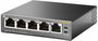 TP-LINK TL-SG1005P Unmanaged Gigabit Ethernet (10/100/1000) Power over Ethernet (PoE) Zwart_