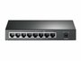 TP-LINK TL-SG1008P Gigabit Ethernet (10/100/1000) Power over Ethernet (PoE) Grijs_