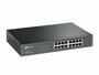 TP-LINK TL-SG1016D Unmanaged Gigabit Ethernet (10/100/1000) Zwart_