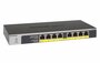 NETGEAR GS108LP Unmanaged Gigabit Ethernet (10/100/1000) Power over Ethernet (PoE) 1U Zwart, Grijs_