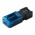 Kingston Technology DataTraveler 80 USB flash drive 64 GB USB Type-C 3.2 Gen 1 (3.1 Gen 1) Zwart, Blauw_