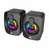 Baracuda SEASHELL Rainbow | 2.0 Stereo Luidsprekerset USB | 2x3000mW | Zwart_
