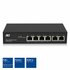ACT AC4430 | Unmanaged Switch | 6 Poorten | Fast Ethernet (10/100 Mbps) | 4× PoE+ | PoE-budget 60W_