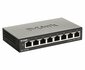 D-Link DGS-1100-08V2 | Managed L2 Smart Switch | 8 Poorten | Gigabit Ethernet (10/100/1000 Mbps) | VLAN/QoS/IGMP Snooping | Fanless_